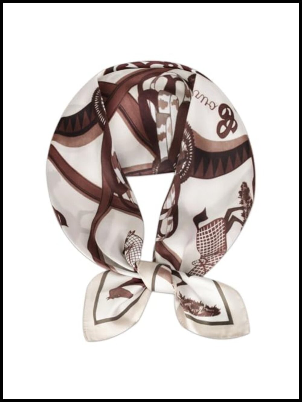 Silk Feel Square Scarf 27.5x27.5in Fashion Bandana for Hair Neck - Picture 1 of 6
